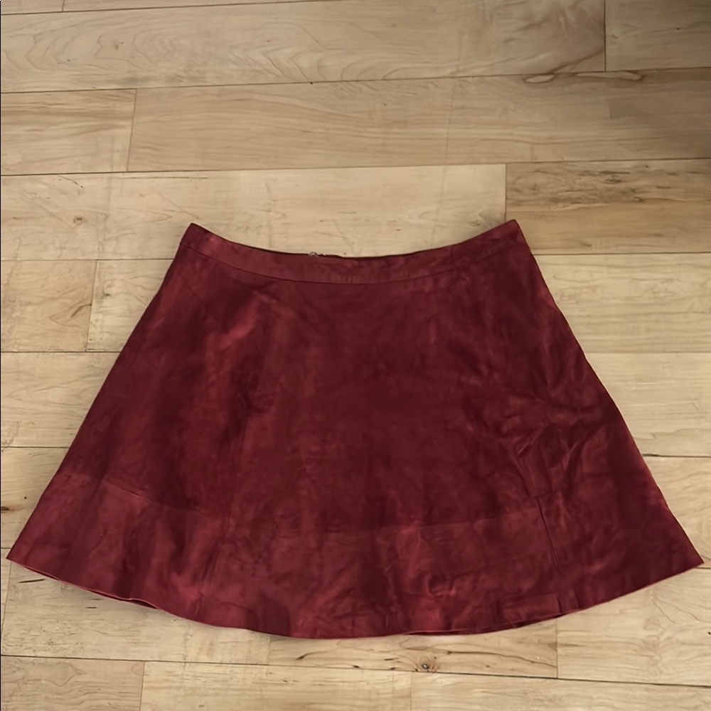 Red Mini A-Line Skirt for Cocktail